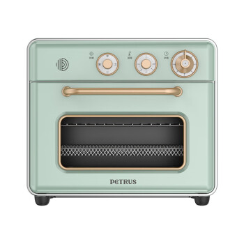 柏翠（petrus）烤箱一体机20L小型家用烘焙烘烤多功能全自动智能发酵果干机PE7920 小仙绿