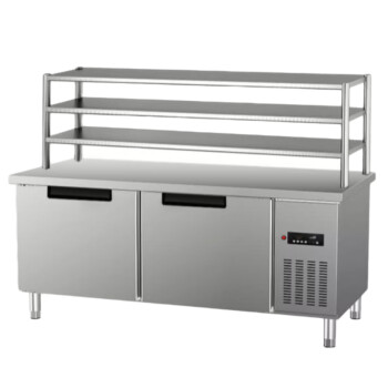 TYXKJ平冷操作台商用工作台冷藏冷冻双温保鲜冷柜厨房节能案板冰柜   冷藏  120x60x80cm