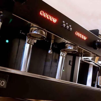 军楚咖啡机双头e61专业意式半自动高杯电控萃取商用