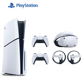 PlayStation索尼PS5 PlayStation5 高清蓝光电视体感游戏机 PS5国行光驱轻薄版 1TB（双手柄+PSVR2设备）