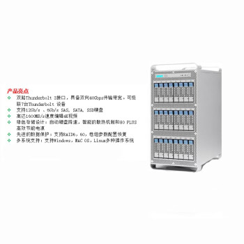 瀛储域 APT ThunXT24塔式雷电3磁盘阵列存储服务器定制(含24块企业级机械硬盘)