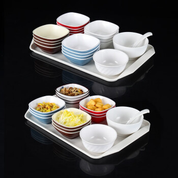 WEDGWOODA5密胺餐具,耐高温碟子套装组合食堂餐具，颜色可多选，可定制