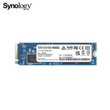 群晖（Synology）企业级固态硬盘SNV3000系列 SNV3410-400G NAS专用 M.2接口(NVMe协议)