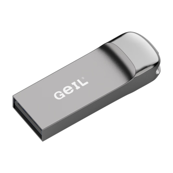 GEIL金邦 32GB USB2.0 U盘 迷你款 锖灰色 金属投标 车载U盘 办公学习商务电脑通用优盘 GS60系列