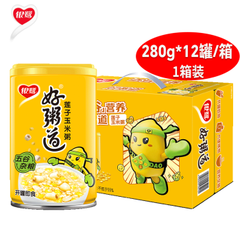 银鹭好粥道  玉米莲子八宝粥【1箱 280g*12罐/箱】速食粥营养早餐宵夜