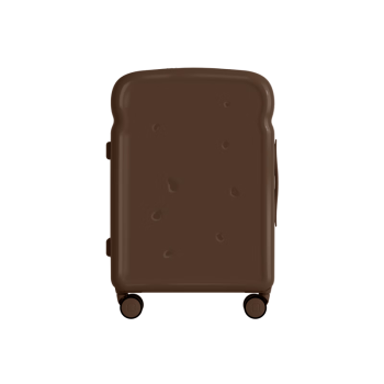 海澜之家（HLA）高颜值行李箱大容量拉杆箱女旅行箱密码箱 吐司巧克力26英寸