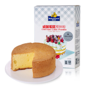 焙芝友戚风蛋糕粉250g×4盒 可制作蒸蛋糕 面包粉预拌粉烘焙原料 SP