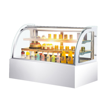 乐创（lecon）蛋糕柜展示柜商用水果保鲜柜冷藏寿司饮料(弧形0.9米台式)YM-FLZG-0.9