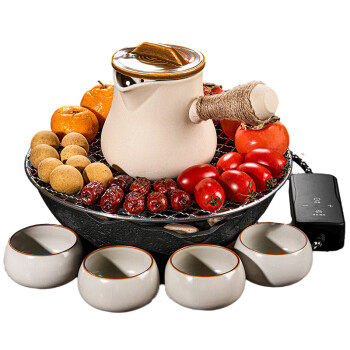 原初格物 围炉煮茶电炉套装 烤茶烤红薯电陶炉室内家用茶壶煮茶器