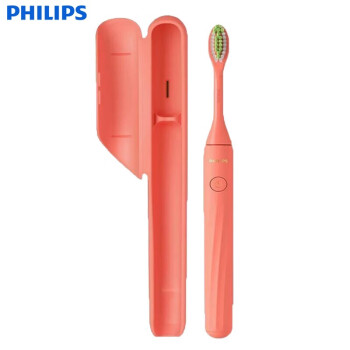 飞利浦（PHILIPS）电动牙刷HY1100便携成人电动牙刷电池式旅行ONE系列电动牙刷HY1100 锦鲤红