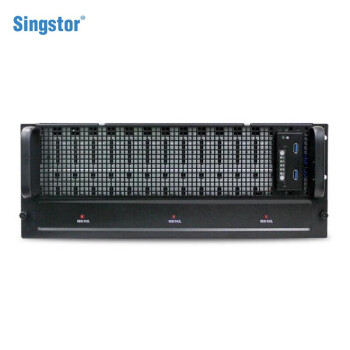 鑫云（Singstor）SS-200P高性能60盘位光纤共享磁盘阵列网络存储服务器大容量万兆标配整机240T(60块4T SAS）