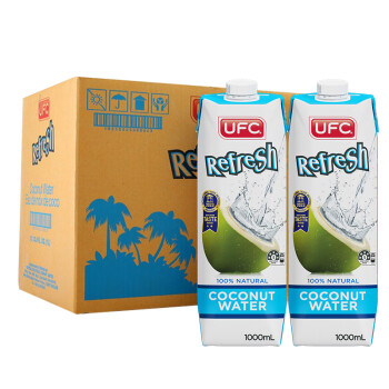 UFC 泰国进口 UFC 100%纯椰子水 1L*12瓶 整箱