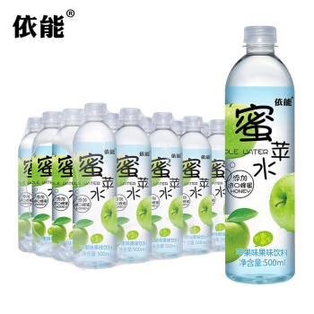 依能 蜜水 苹果味【500ml×24瓶】添加蜂蜜果味饮料 苹果味整箱装