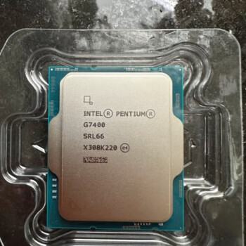 英特尔（Intel） CPU处理器 台式机 12代 G7400散片 非盒装 奔腾2核4线程 需另购散热器