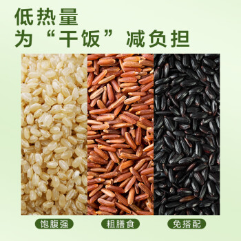 惠寻京东自有品牌三色糙米200g 糙米黑米红米营养代餐五谷杂粮粗粮