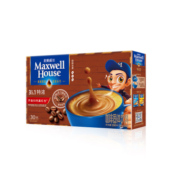 麦斯威尔（Maxwell House）特浓速溶咖啡30条（390克/盒）（新老包装交替发货）