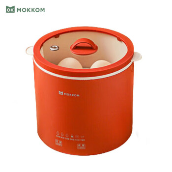 磨客迷你小型煮蛋器0.8L容量蒸蛋器家用多功能煮蛋神器精准控温MK-379红色