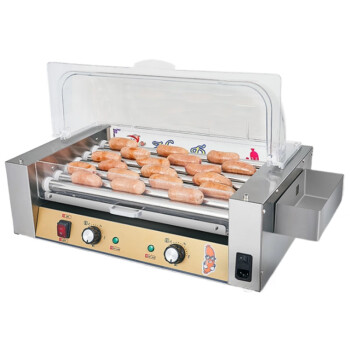 mnkuhg  小型烤肠机商用台湾热狗肠摆摊火腿肠电热烤香肠机器   机械款烤肠机 