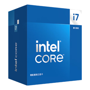 英特尔(Intel) i7-14700F 酷睿14代 处理器 20核28线程 睿频至高可达5.4Ghz 33M三级缓存 台式机盒装CPU