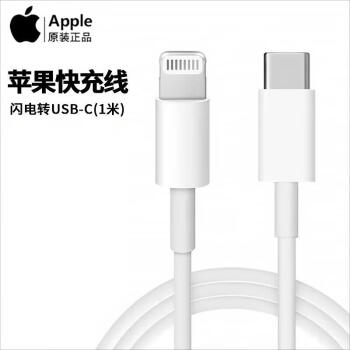 Apple  USB-C/雷霆3 转 Lightning/闪电连接线 快充线(1米）手机 平板 数据线 充电线 快速充电