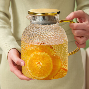 忆壶茶凉水壶玻璃冷水壶耐高温高硼硅大容量家用冰凉白开饮用花果茶壶