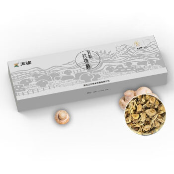 天锦 东北特产亲戚好友送礼礼盒山水盒有机珍珠蘑80g/盒 2盒起售 BS04