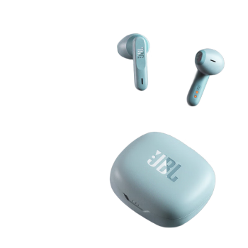 JBL WAVE FLEX 真无线蓝牙耳机 半入耳式音乐耳机 通话降噪运动防汗苹果安卓小米带麦游戏耳机 薄荷绿