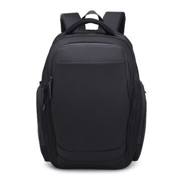 爱呦呦商务双肩包旅行包大容量休闲电脑背包 黑色32吋