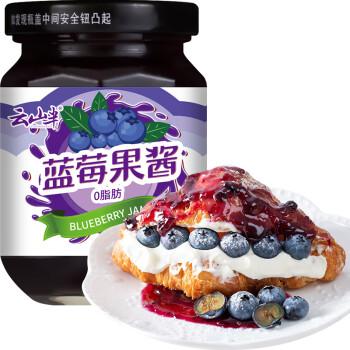 云山半0脂肪蓝莓酱150g 面包涂抹酱 沙拉水果酱冰淇淋酱吐司早餐