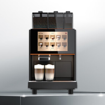 咖乐美（KALERM）Model X680 咖啡机 双豆仓粉仓全自动意式办公室商用咖啡机 黑色