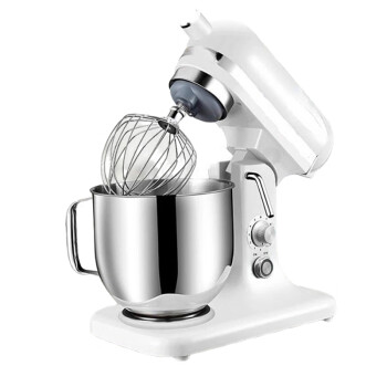 苏勒 厨师机和面机商用小型全自动揉面机搅拌机打蛋机鲜奶机   经典白500W