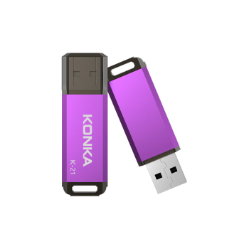康佳（KONKA）16GB USB2.0 U盘K-21紫色 招标投标小容量电脑车载办公U盘