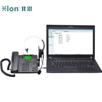 北恩（Hion）U880 全网通无线插卡录音电话机座机客服耳机电话录音外呼系统电话管理系统 配FOR600耳机