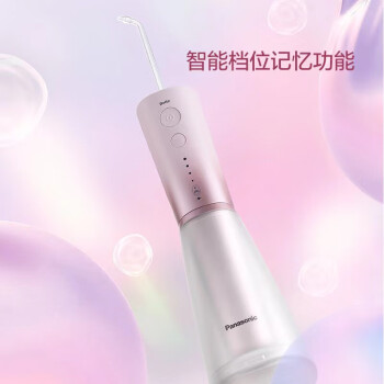 松下(Panasonic)冲牙器 洗牙器 水牙线 洁牙器立式超声波冲牙器 EW-1523 粉色