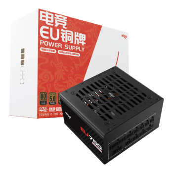 爱国者（aigo）电竞EU750W 铜牌全模组 黑色 台式机电脑主机电源（80PLUS铜牌/原生PCIE5.0/ATX3.0/大单路12V）