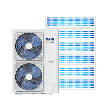 奥克斯（AUX）中央空调8匹一拖六家用多联机 风管机全直流变频快速冷暖包安装嵌入式空调DLR-224W5/DCJ1S-JM