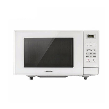 松下（Panasonic）家用平板式微烤一体机 智能全自动多功能烤箱 23L大容量1000W加热 快速解冻NN-GF31KW 白色