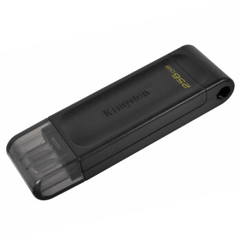 金士顿（Kingston）256GB USB3.2 Gen1 Type-C 大容量手机U盘 DT70  黑色 适用安卓苹果 车载手机电脑通用
