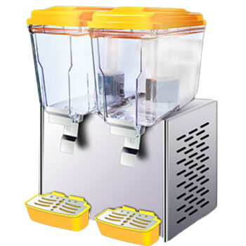 苏勒全自动冷热饮料机商用双缸三缸果汁机摆摊小型自助冷饮机  双缸冷热