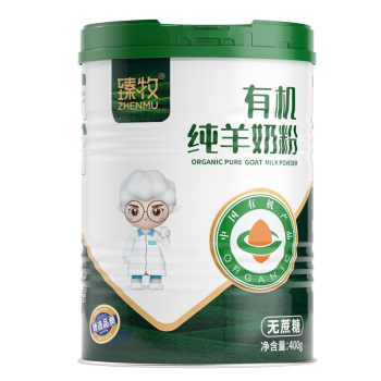 臻牧（zhenmu）中老年有机儿童成长奶粉 A2蛋白高钙 3岁以上 臻牧有机纯羊粉400g