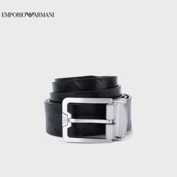 阿玛尼EMPORIO ARMANI【礼物】EA男士针扣双面用鹰标压花腰带