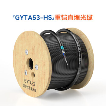idz层绞式直埋光缆室外单模光纤铠装重铠48芯100米增强型GYTA53-48B1.3-HS