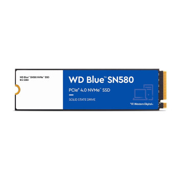 西部数据（WD）SSD固态硬盘 M.2接口（NVMe协议）台式机笔记本高速游戏硬盘 M.2固态硬盘 SN580 蓝盘 1TB