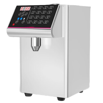 NGNLW果糖机商用奶茶店设备水吧台专用果粉定量机全自动16格   16键白色