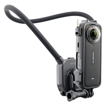 MAXCAM/麦思卡姆 适用于 影石Insta360 X4 运动相机挂脖胸前固定带挂绳钓鱼路亚支架摩托车骑行配件
