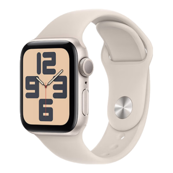 Apple/苹果 Watch SE 2023款智能手表GPS款40毫米星光色铝金属表壳星光色运动型表带M/L MR9V3CH/A