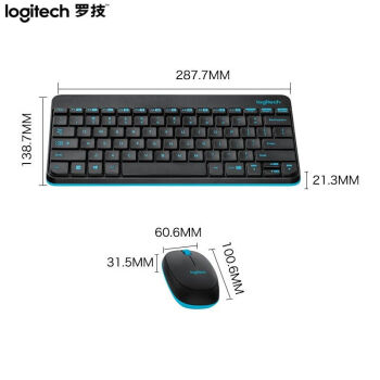罗技（Logitech）MK245无线键盘鼠标套装 迷你紧凑办公游戏便携