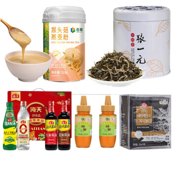 张一元套餐2（调味品礼盒+山萃蜂蜜+张一元茶叶+首粮燕麦粉+时怡咖啡）