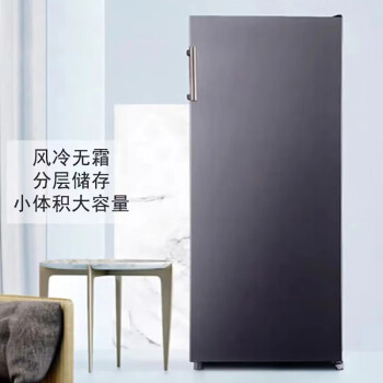 松下单开门冰箱家用167升 立式冷冻冰柜 风冷无霜一级能效