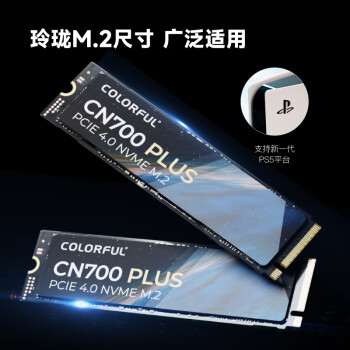 七彩虹(Colorful) 1TB SSD固态硬盘 M.2接口(NVMe协议) CN700 PLUS系列 PCIe 4.0 x4